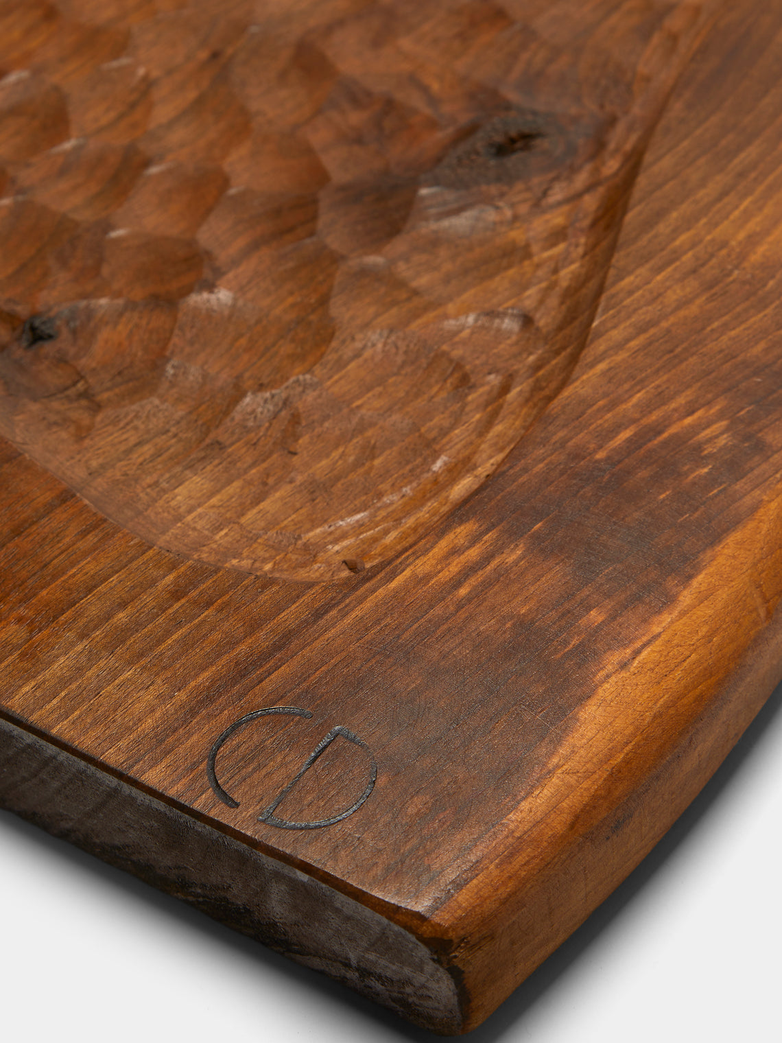 Eliot Daguet - Hand-Carved Walnut Serving Board - Brown - ABASK