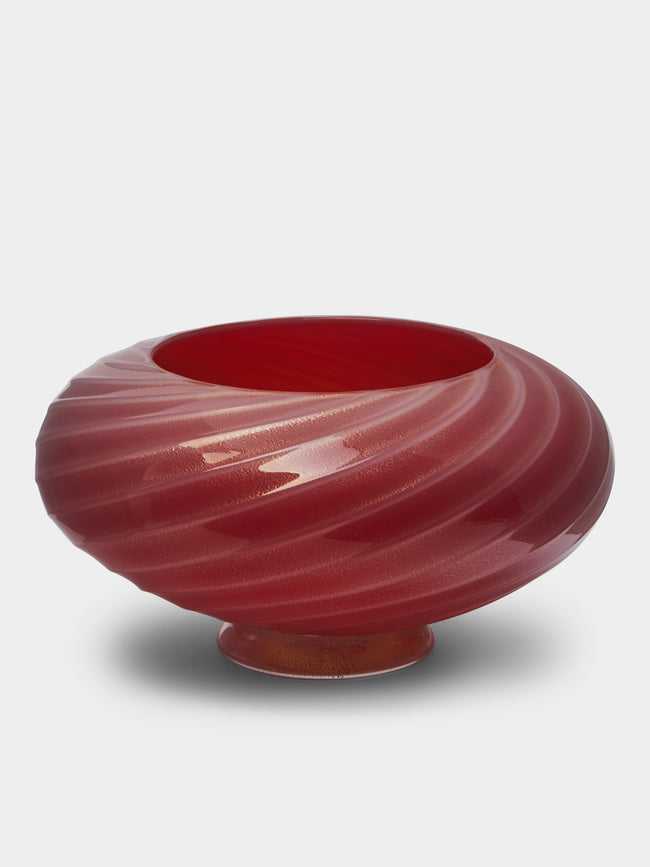 Antique and Vintage - 1950s Flavio Poli for Seguso Vetri d'Arte Murano Glass Bowl -  - ABASK - 