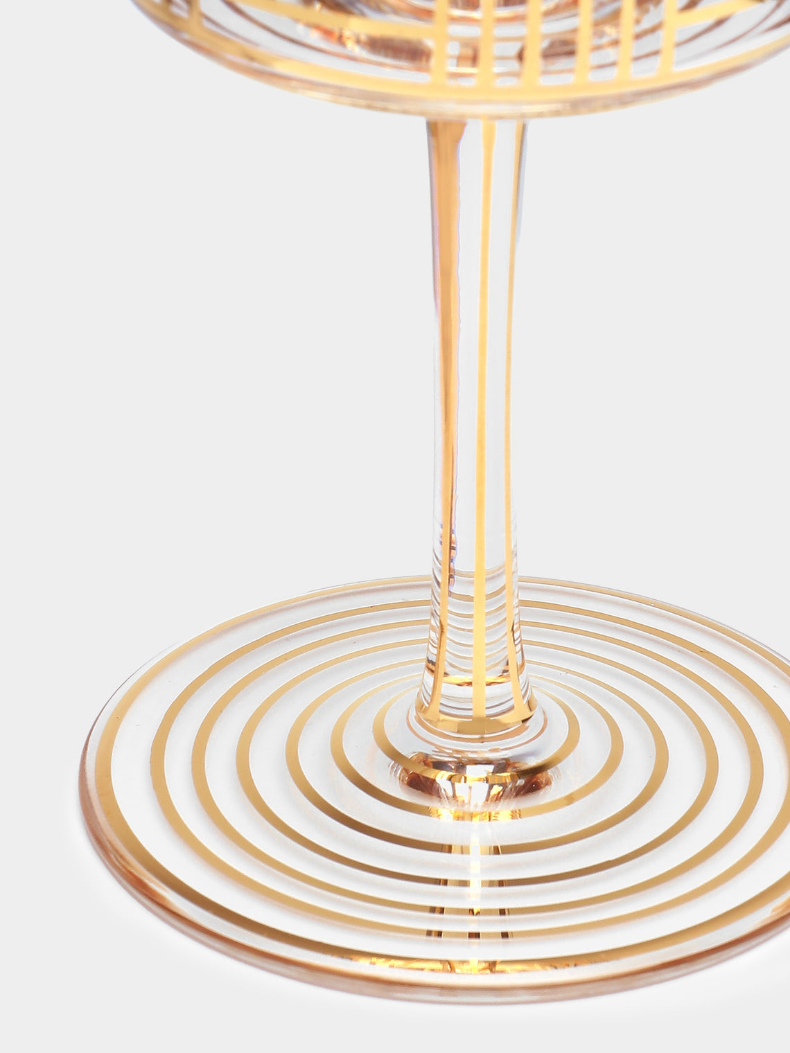 Lobmeyr - Series B Hand-Painted Crystal Wine Glass - Gold - ABASK