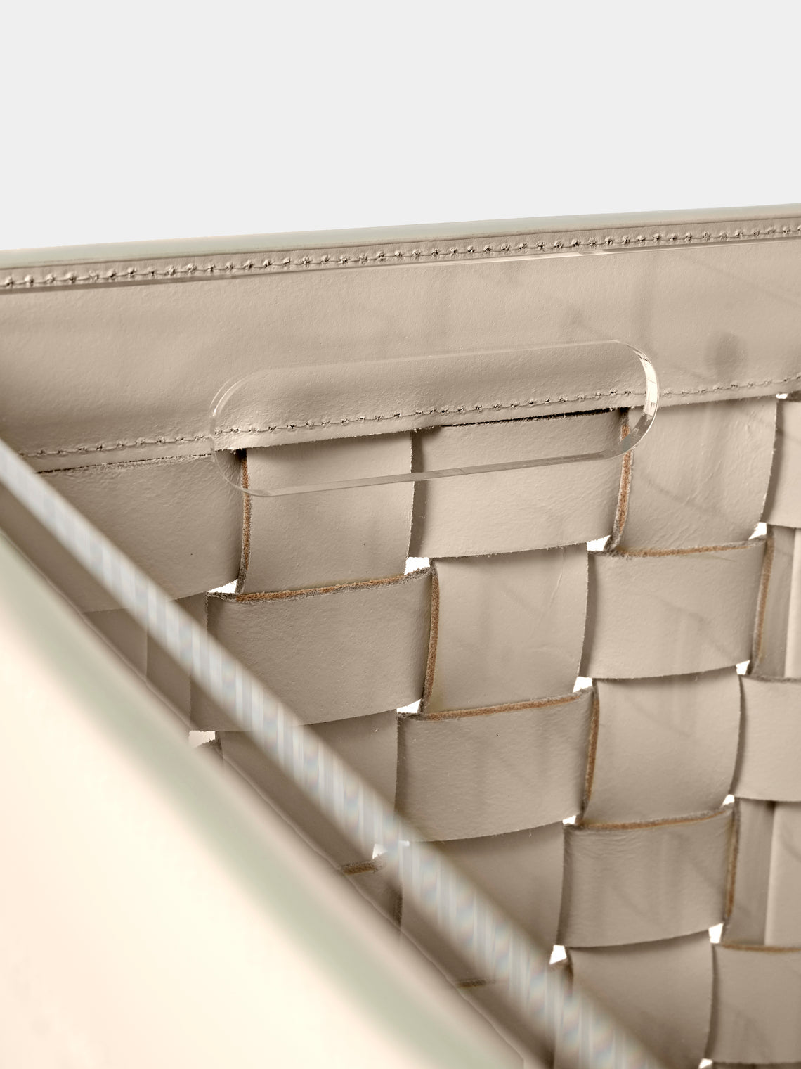 Riviere - Barcelona Water-Resistant Leather Laundry Basket - Ivory - ABASK