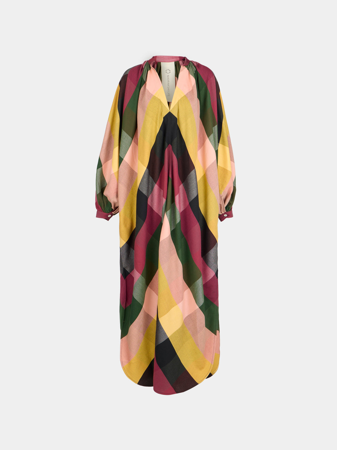 Marrakshi Life - The V-Neck Tourag Dress | Size: XS - Multiple - ABASK - 