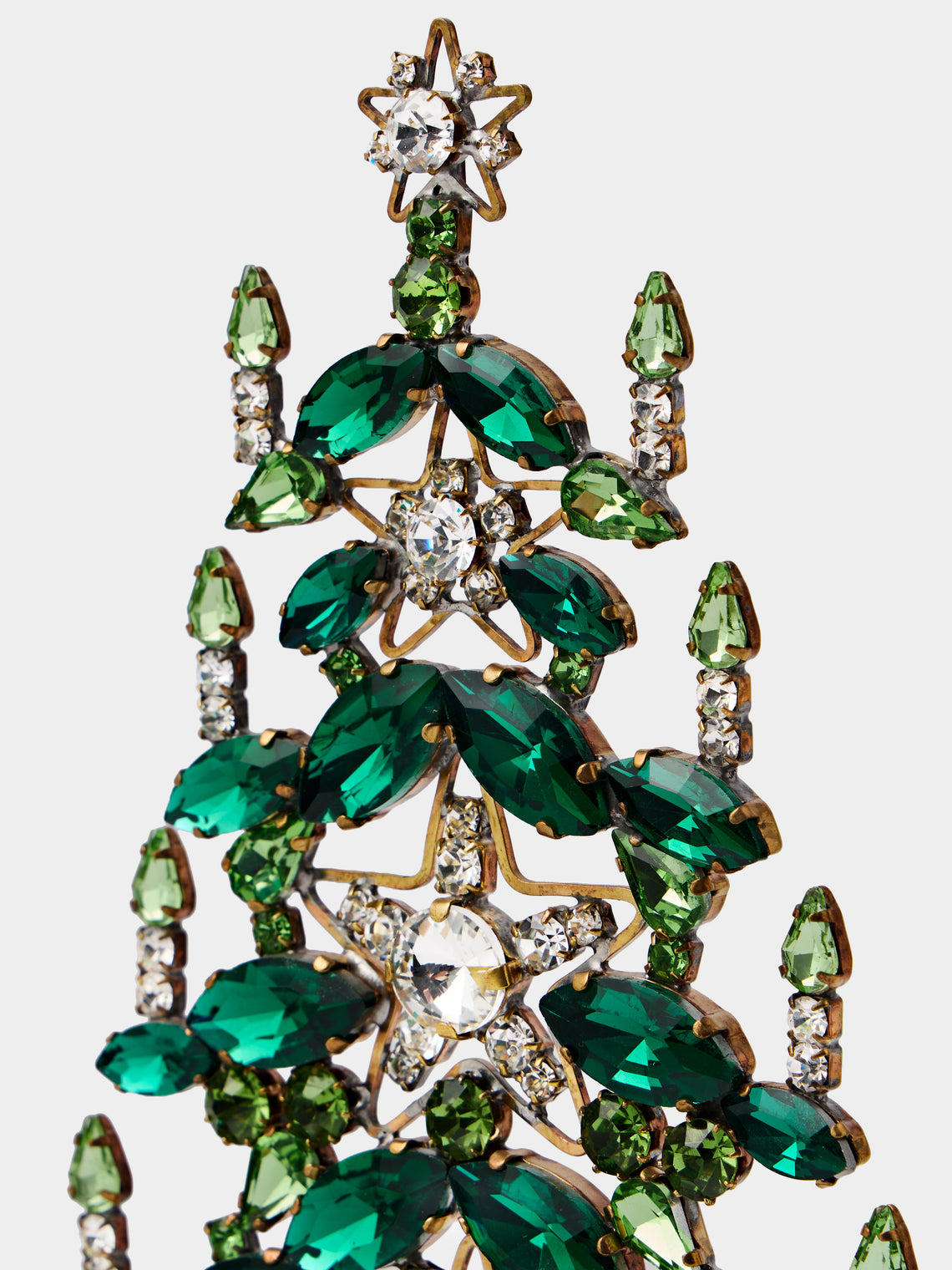 ABASK Decorations - Stars Czech Crystal Tree - Green - ABASK