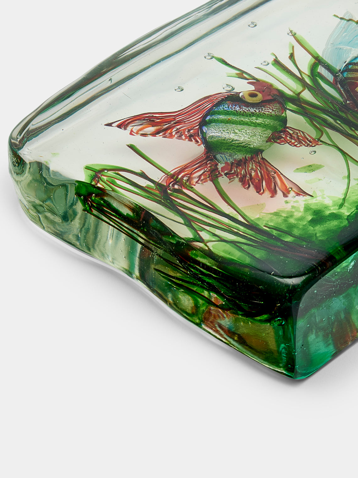 Antique and Vintage - 1960s Alfredo Barbini for Cenedese Fish Murano Glass Paperweight - Multiple - ABASK