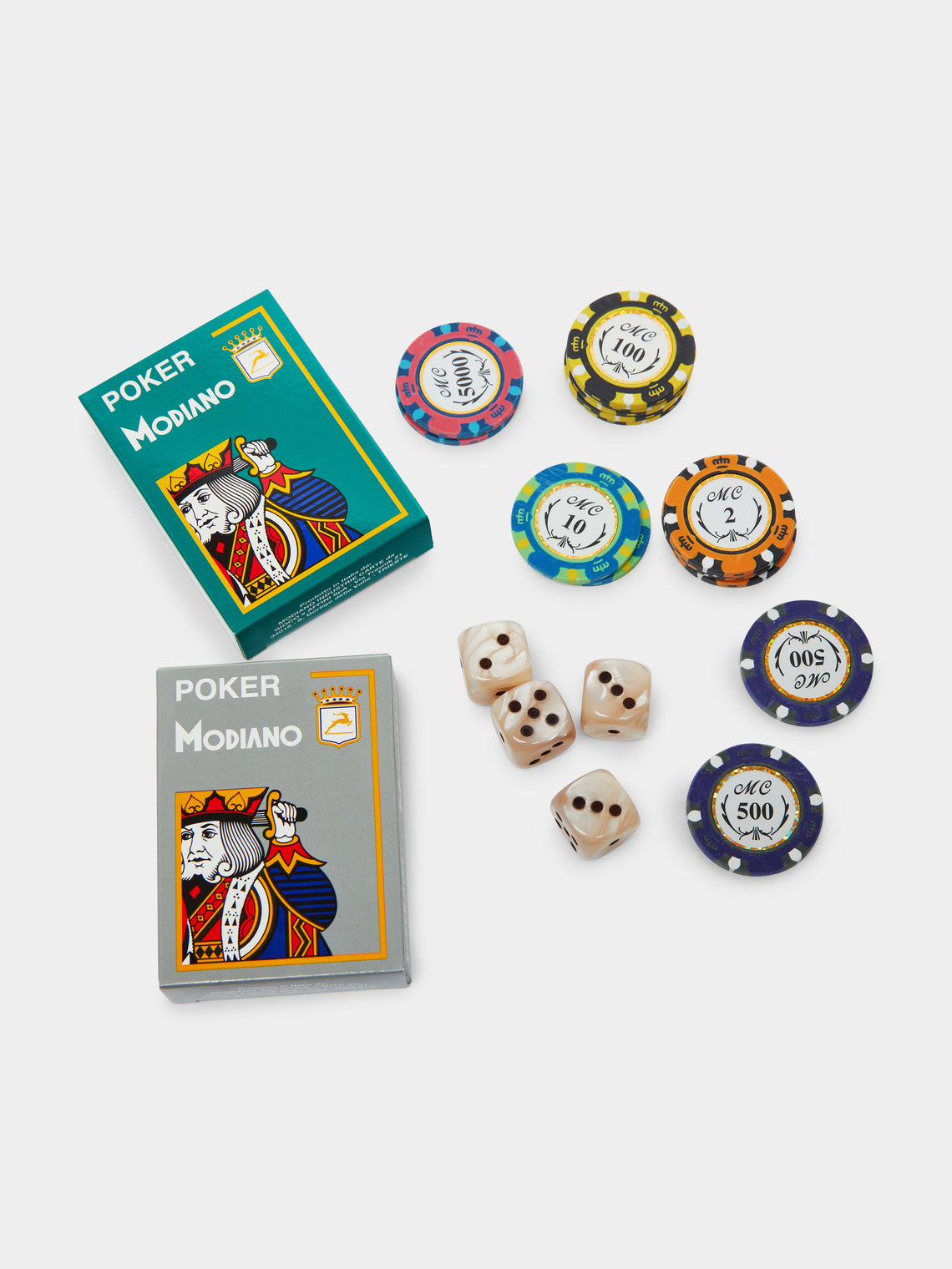 Leather Poker Set