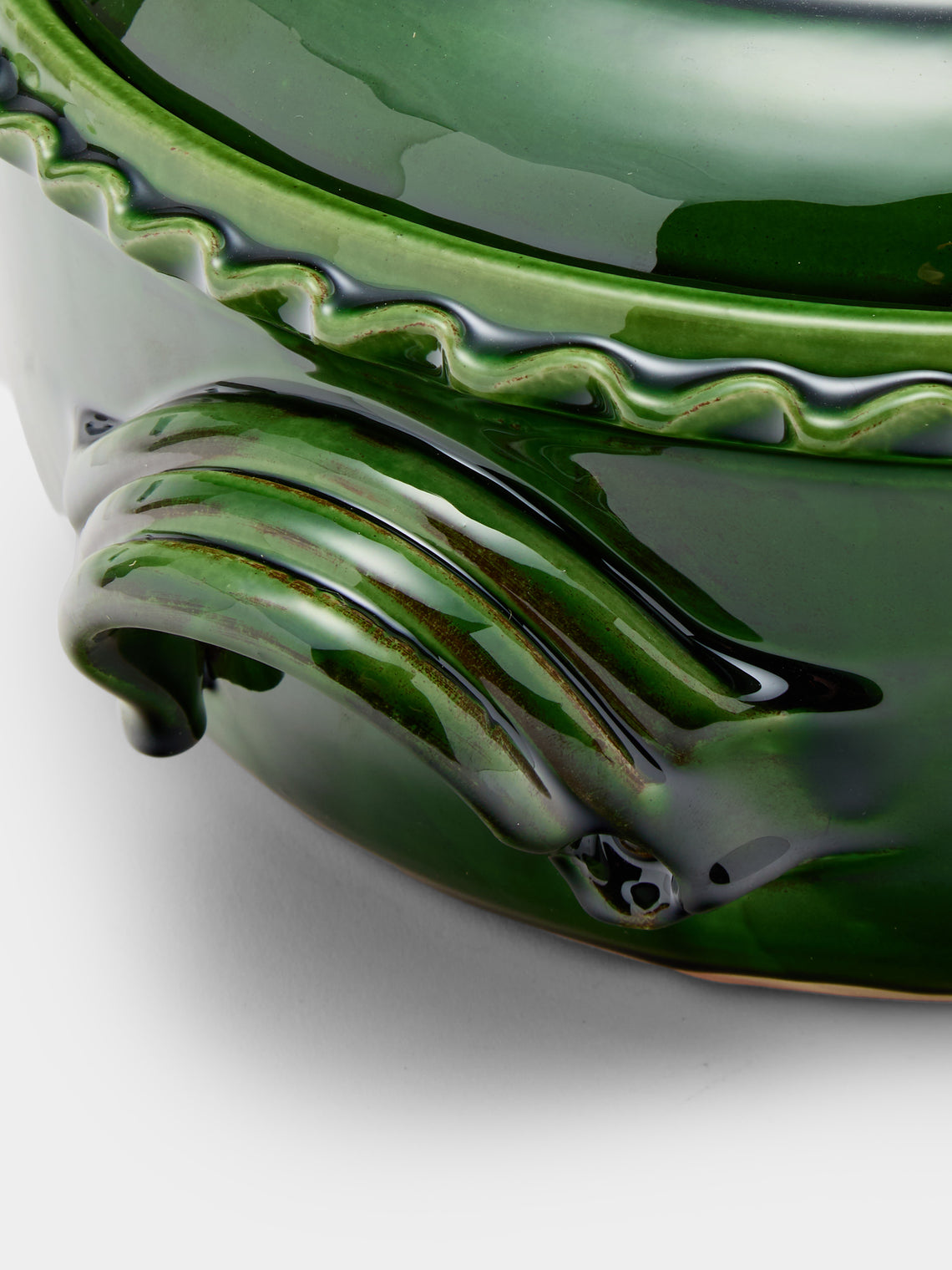 Poterie de Cliousclat - Slipware Lidded Pot - Green - ABASK