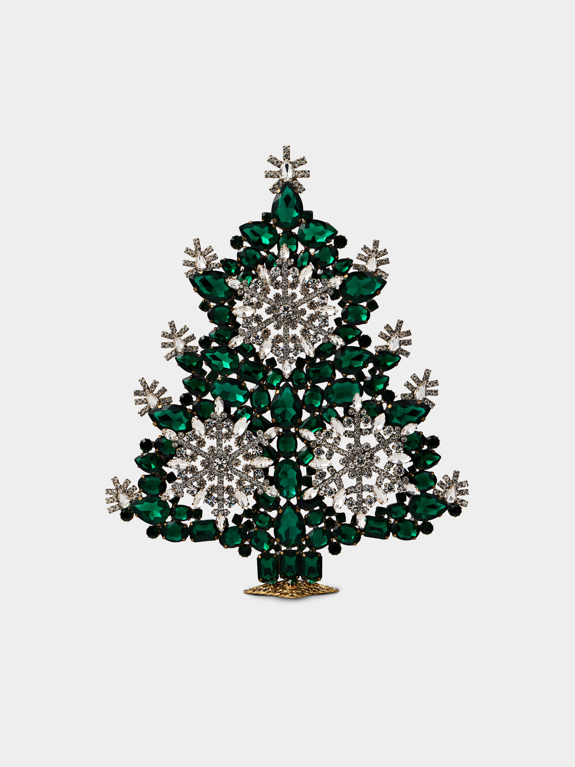 ABASK Decorations - Winter Wonderland Czech Crystal Tree - Green - ABASK - 