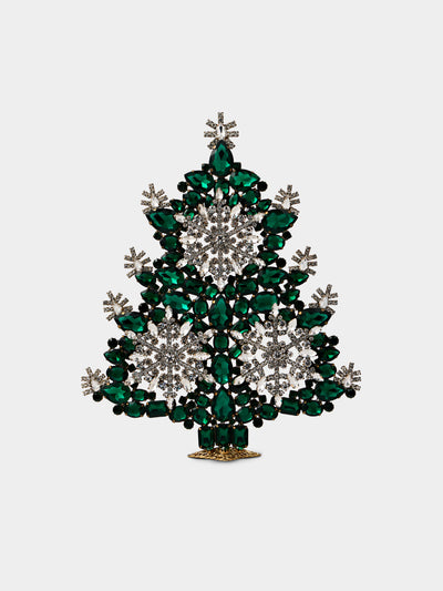 ABASK Decorations - Winter Wonderland Czech Crystal Tree - Green - ABASK - 