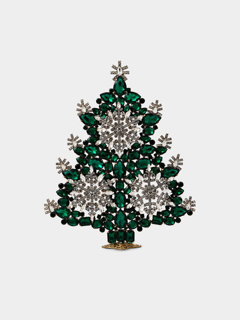 ABASK Decorations - Winter Wonderland Czech Crystal Tree - Green - ABASK - 
