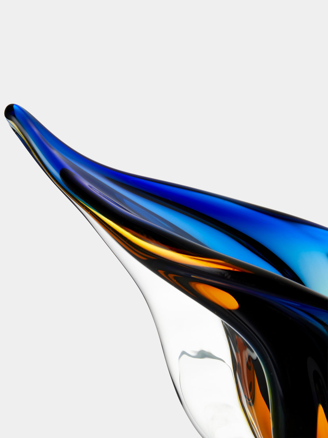 Antique and Vintage - 1950s Murano Glass Bowl (16in/40.5cm) - Clear - ABASK