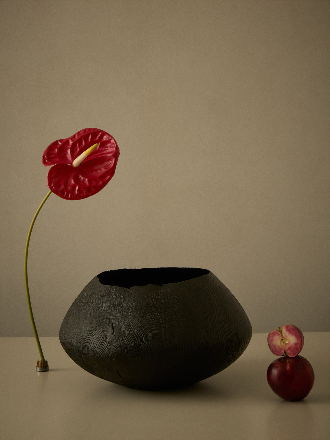 Friedemann Buehler - Hand-Turned Oak Bowl - Black - ABASK