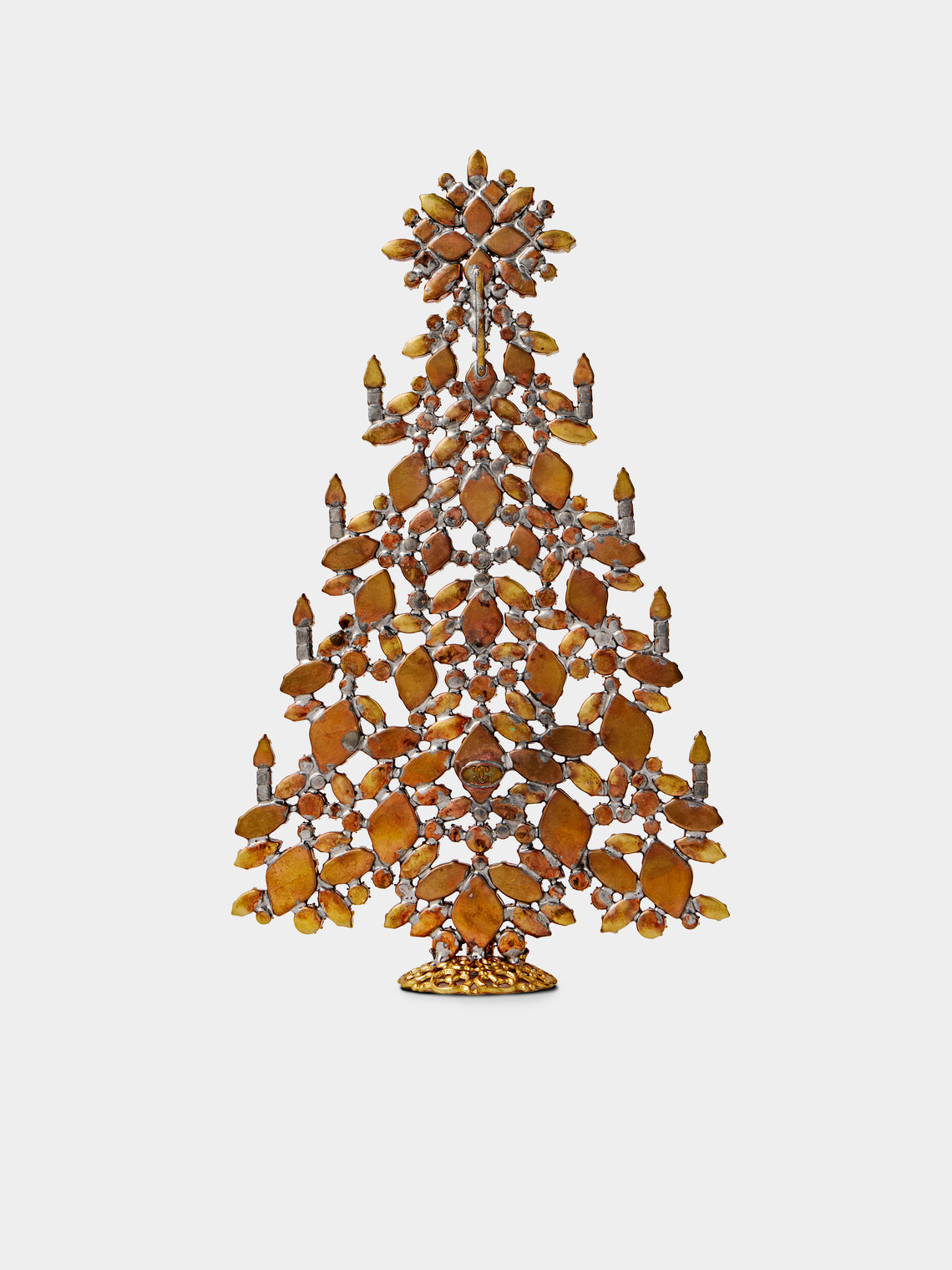 ABASK Decorations - Intricate Czech Crystal Tree - Red - ABASK