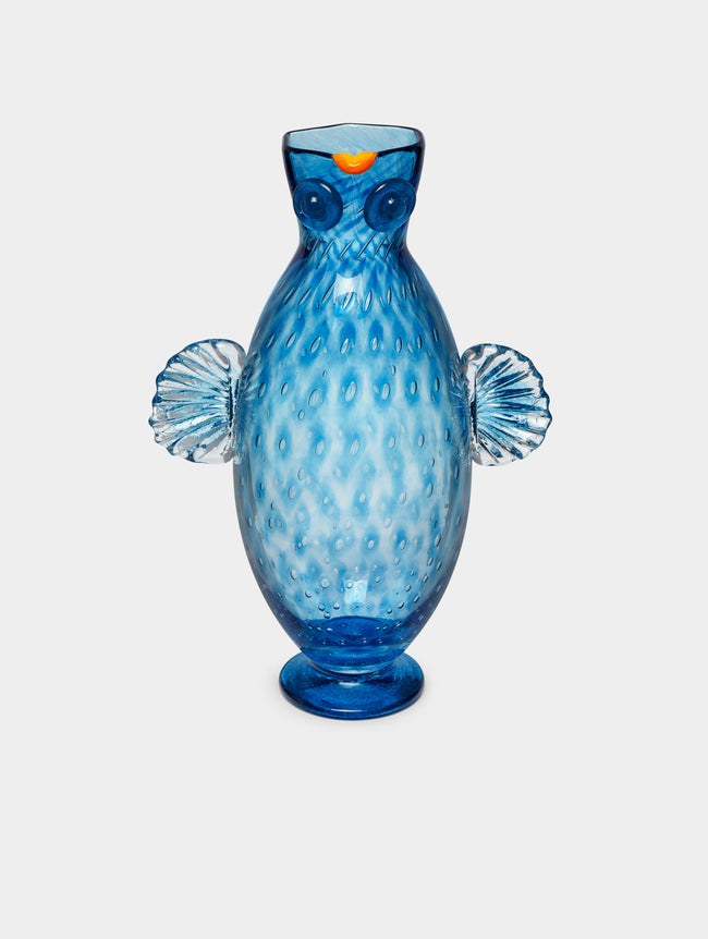 Stewart Hearn - Owl Hand-Blown Glass Large Jug -  - ABASK - 