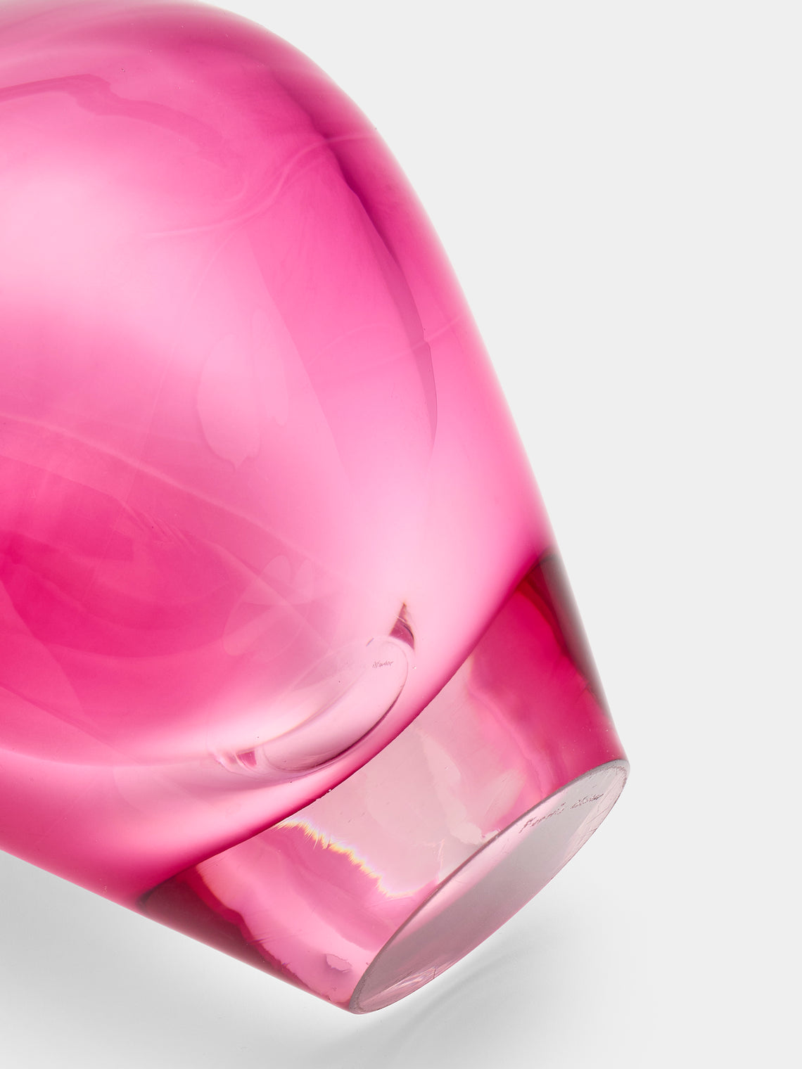 Antique and Vintage - 1970s Seguso Murano Glass Vase - Pink - ABASK