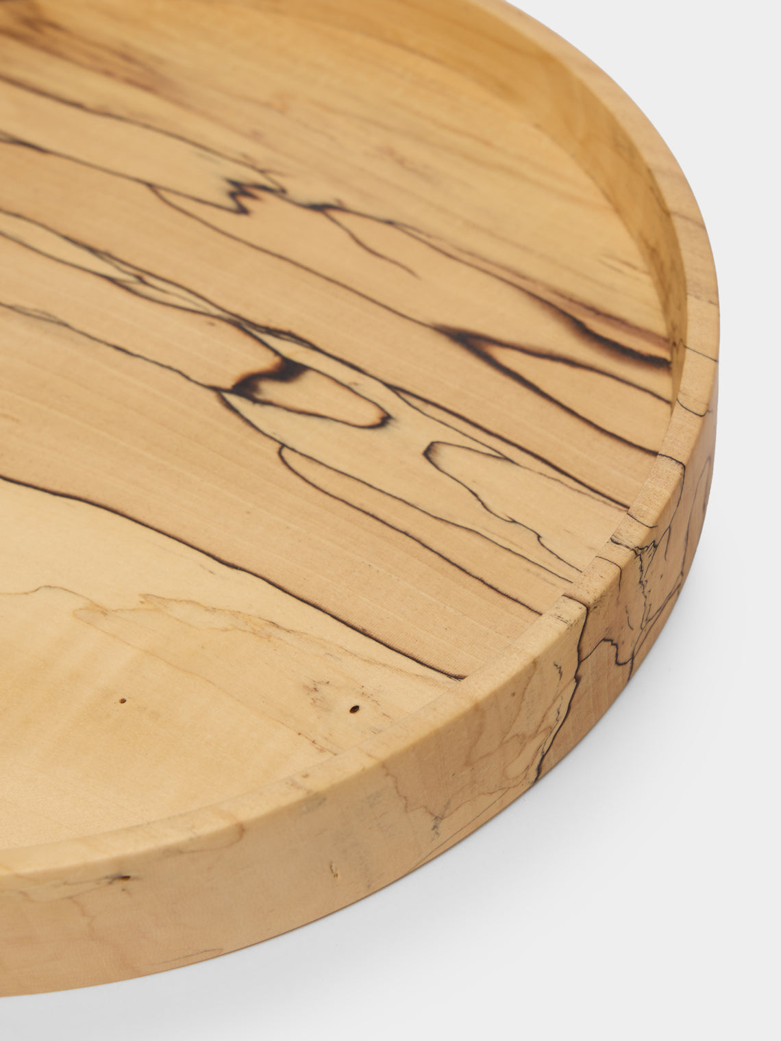 Thursday Furniture - Hand-Turned Japanese Spalted Horse Chestnut Platter - Natural - ABASK