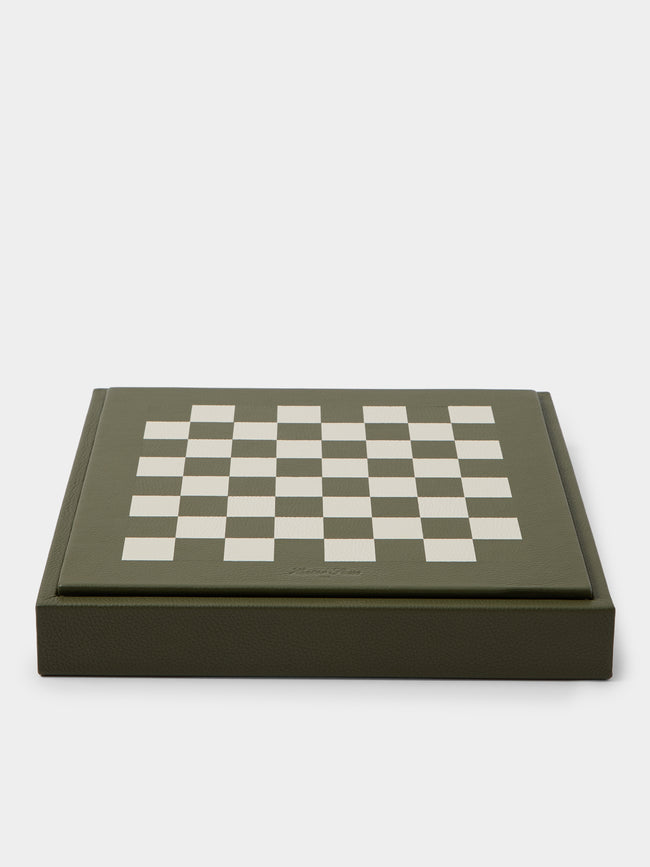 Hector Saxe - Leather Chess Set - Green - ABASK - 