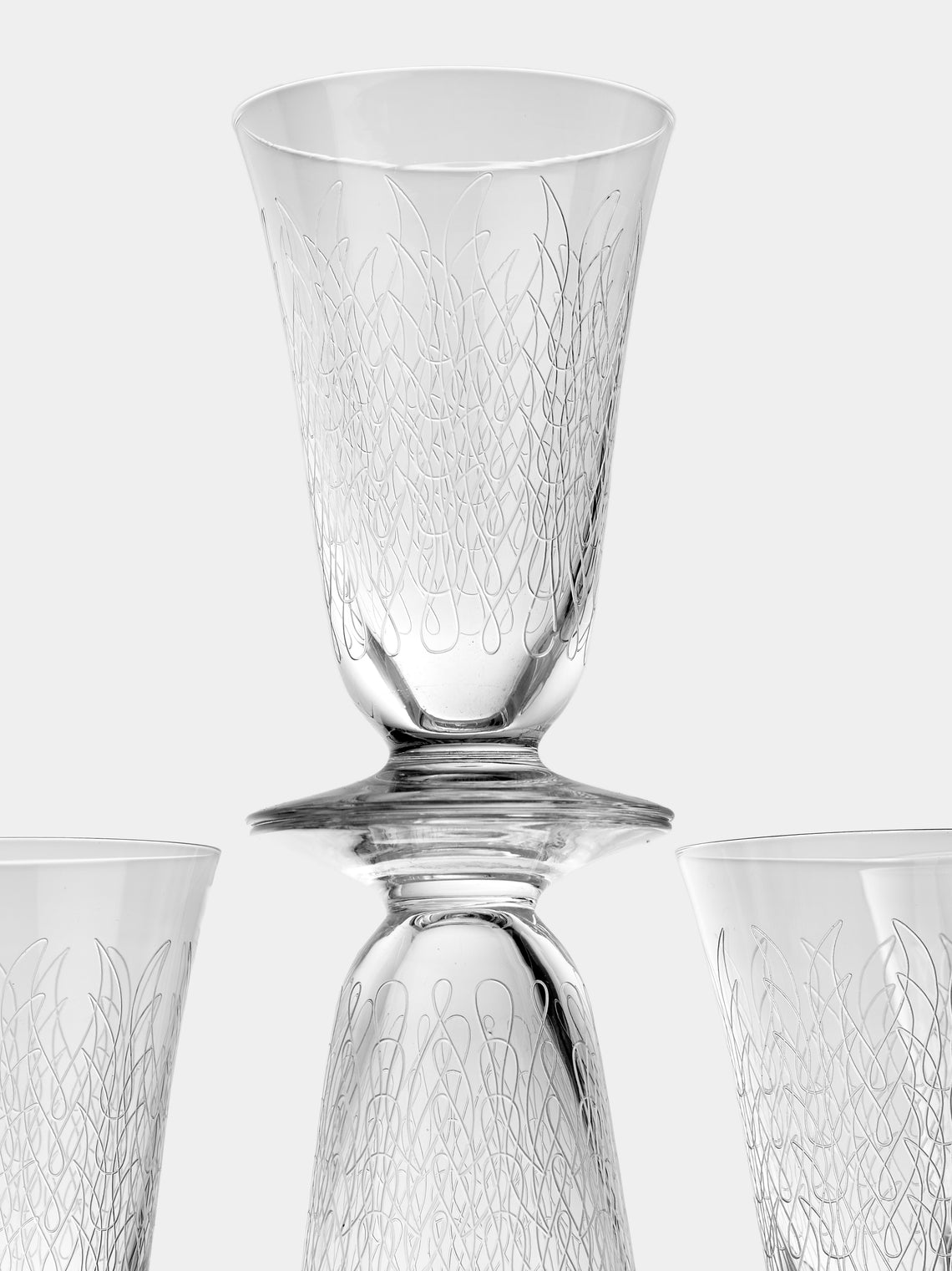 Antique and Vintage - Early-20th-Century Sèvres Crystal Wine Glasses (Set of 6) - Clear - ABASK