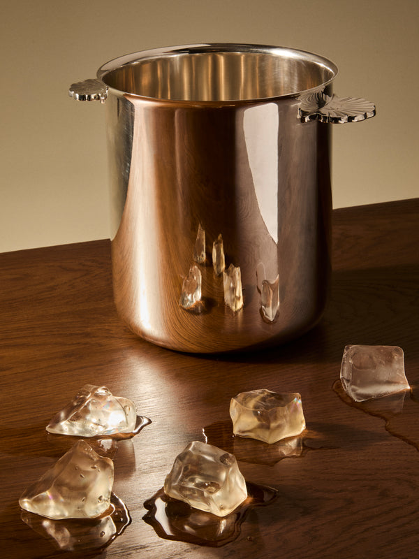 Antique and Vintage - 20th-Century Puiforcat Silver-Plated Ice Bucket - Silver - ABASK