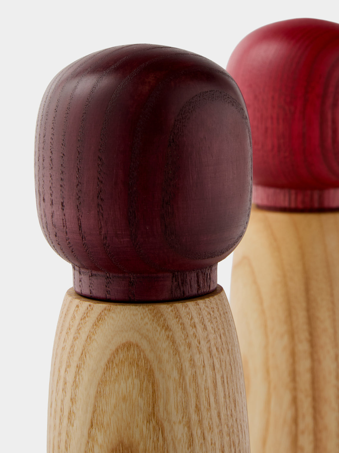 Marisa Klaster - Hand-Turned Wood Salt and Pepper Grinders (Set of 2) - Purple - ABASK