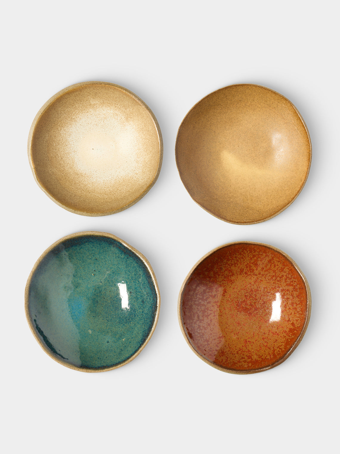 Hana Karim Studio - Hand-Built Stoneware Tapas Bowls (Set of 4) - Multiple - ABASK - 