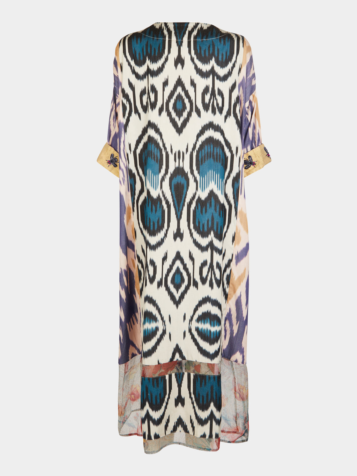 Nazzy Beglari - Hand-Loomed Ikat Silk and Cotton Dress | One Size - Multiple - ABASK