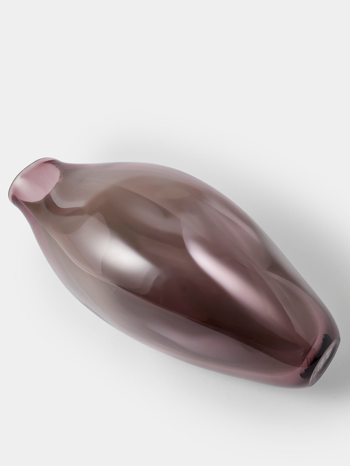 Michèle Oberdieck - Heather Forest Hand-Blown Glass Vase (12.5in/32cm) - Brown - ABASK