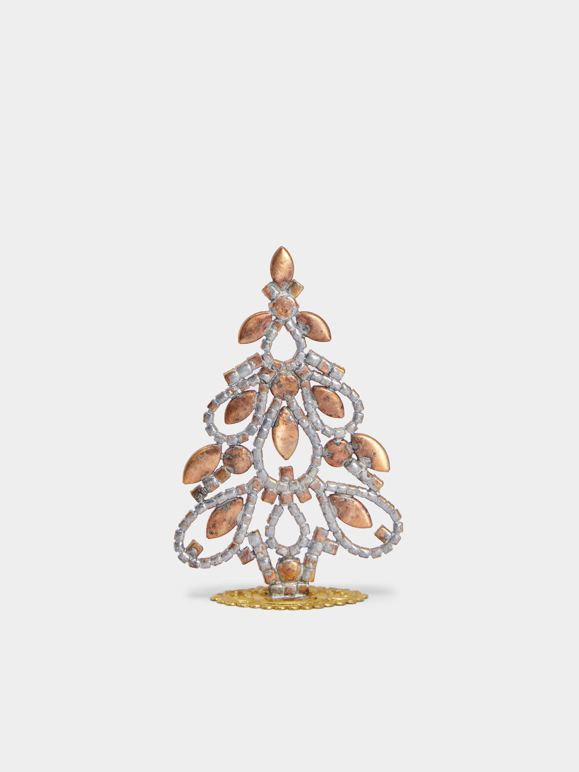 Antique and Vintage - 1930s Czech Gablonzer Jewelled Small Christmas Tree -  - ABASK