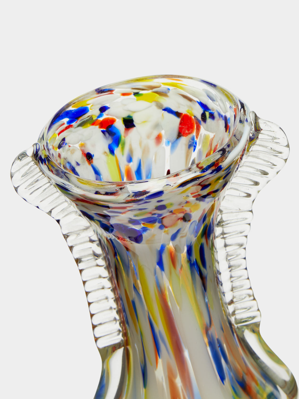 Antique and Vintage - Mid-Century Marbled Glass Vase -  - ABASK