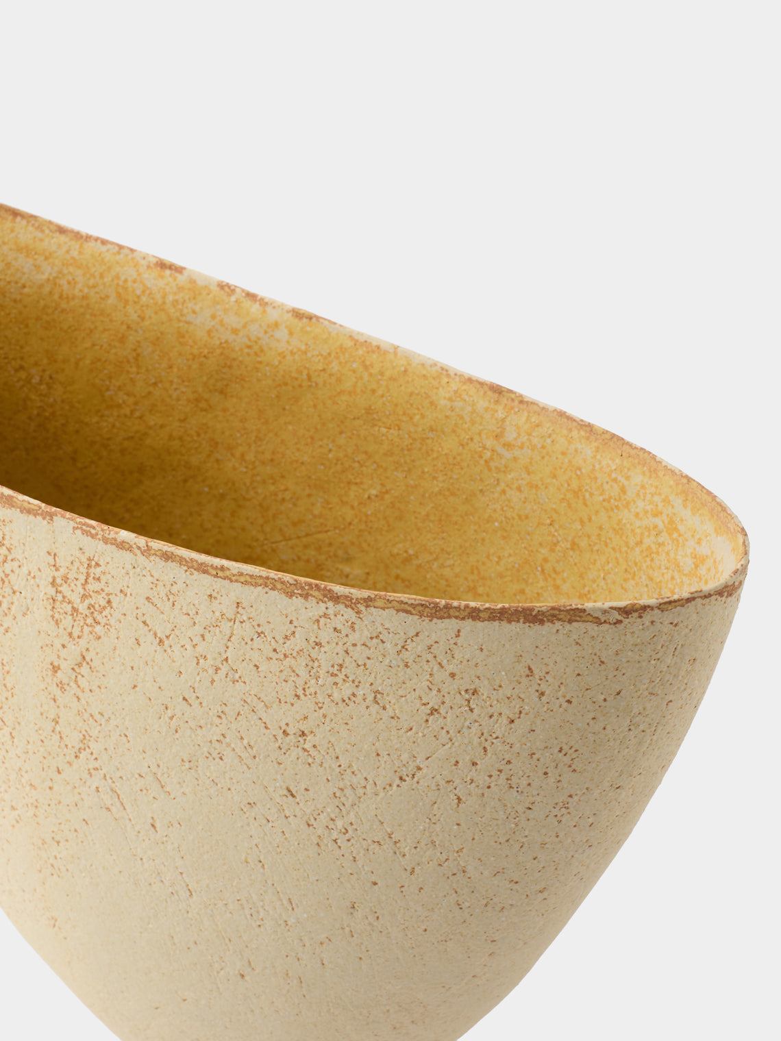 Linda Ouhbi - No. 3 Hand-Built Stoneware Vase (12in/30cm) - Beige - ABASK