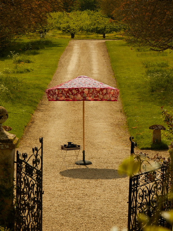 Sunbeam Jackie - Layla Vintage-Cotton Parasol - Red - ABASK