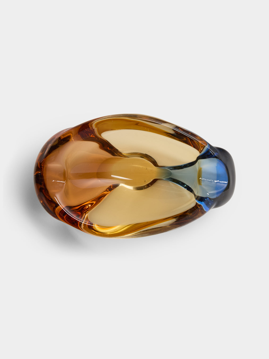 Antique and Vintage - 1970s Murano Glass Ashtray - Orange - ABASK
