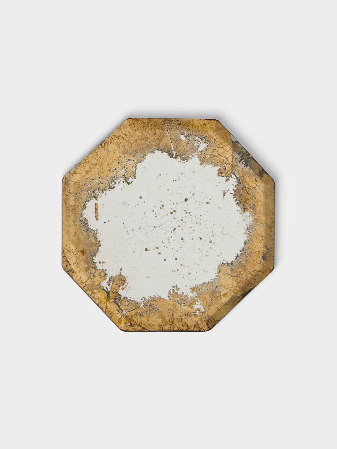 Borgo delle Tovaglie - Octo Mirrored Glass Coasters (Set of 6) - Silver - ABASK