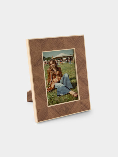 Linley - Henley Heart Walnut Photo Frame (5x7") - Brown - ABASK - 