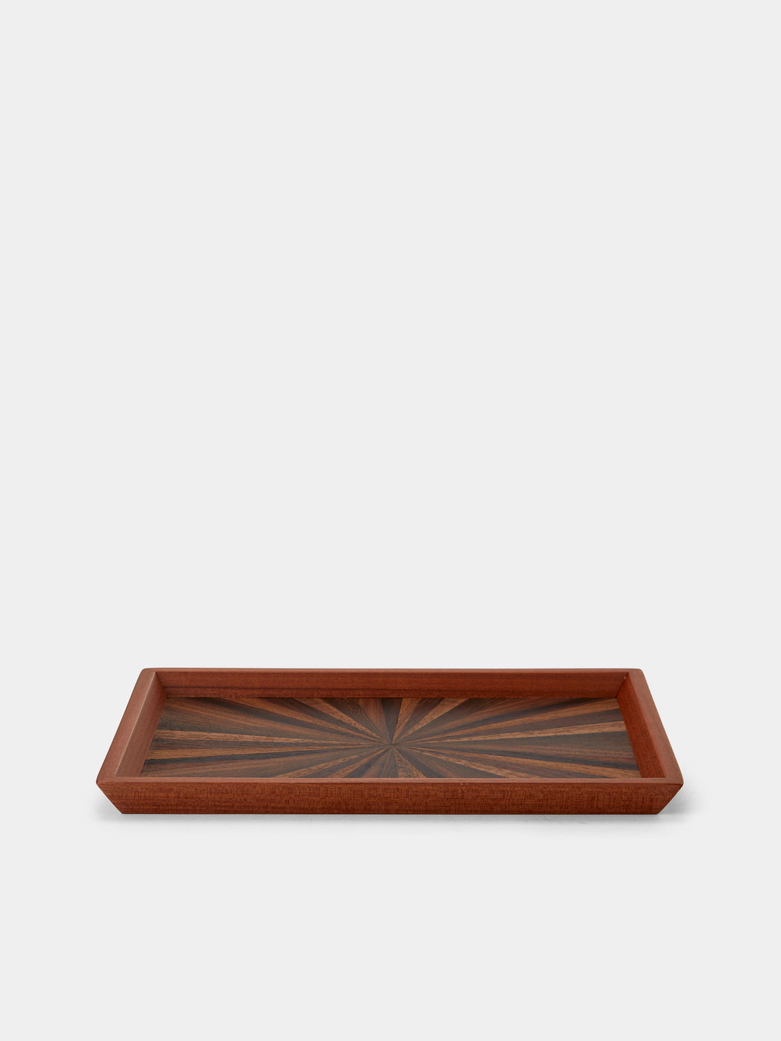 Mori Kougei - Poke Wood Tray (10.5in/26.5cm) - Brown - ABASK