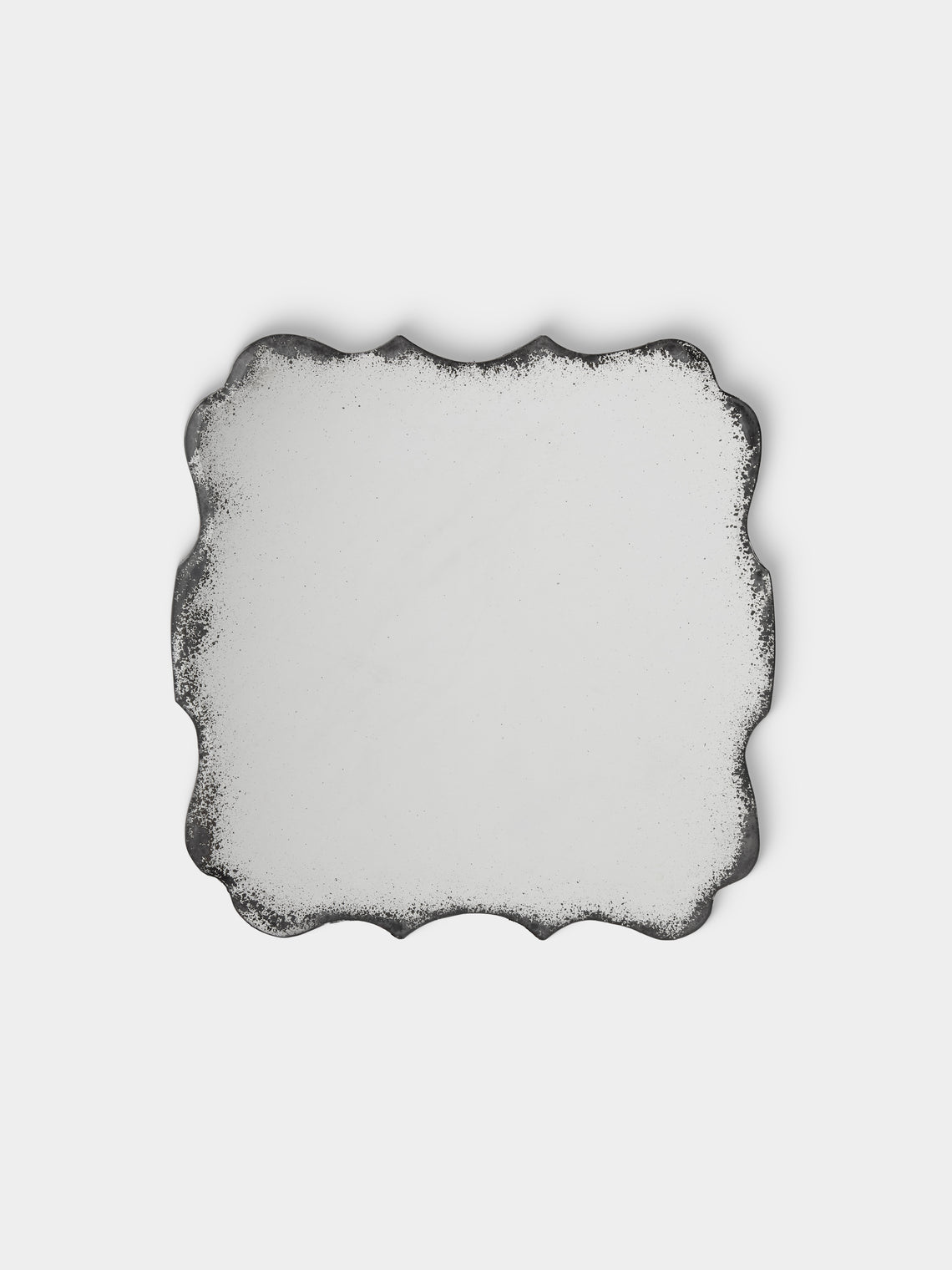 Borgo delle Tovaglie - Firenze Mirrored Glass Placemats (Set of 6 - Silver - ABASK
