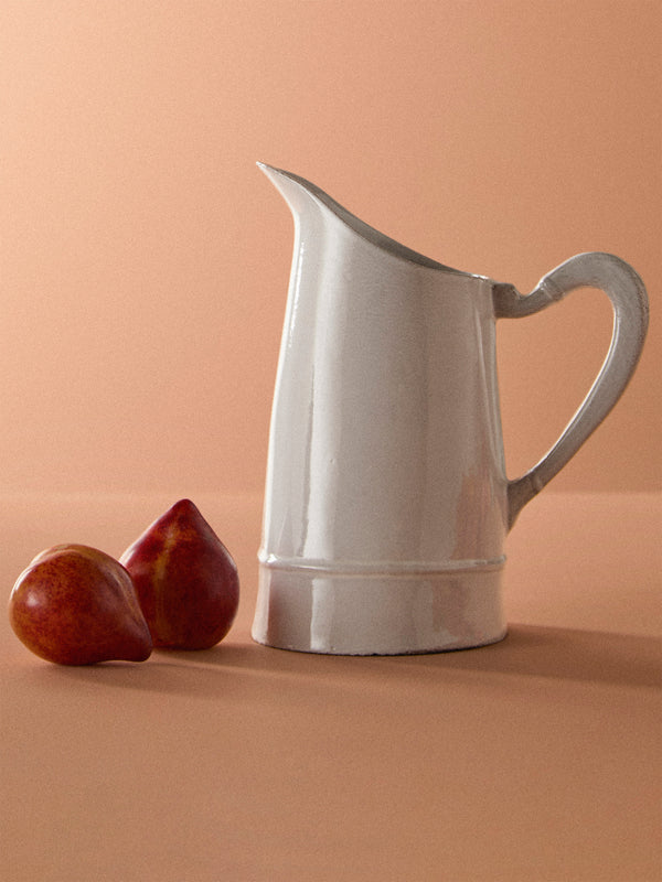 Astier de Villatte - Hand-Glazed Ceramic Large Pitcher - White - ABASK