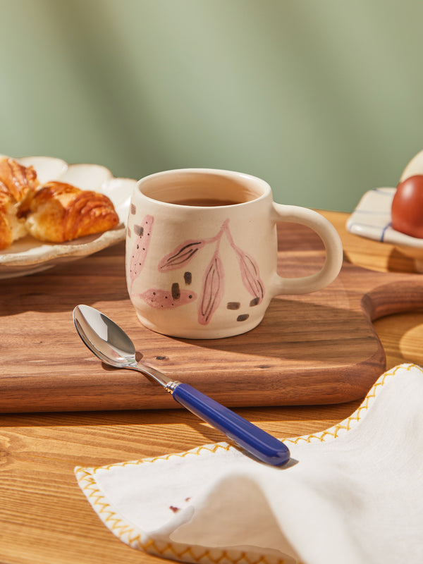 Azul Patagonia - Coffee Beans Hand-Painted Ceramic Mugs (Set of 2) -  - ABASK