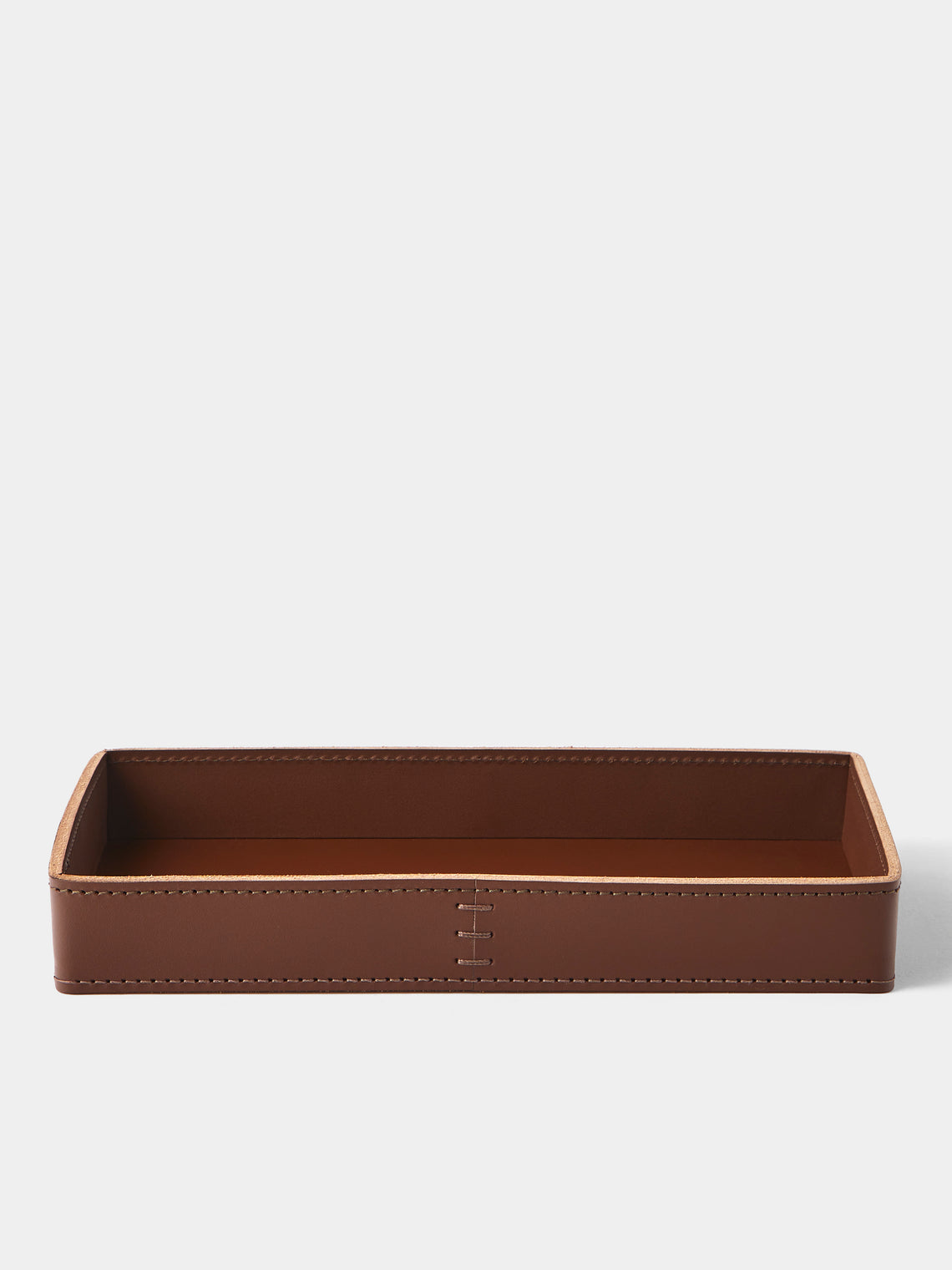 Rabitti 1969 - Todi Leather Valet Tray (10in/25cm) - Brown - ABASK