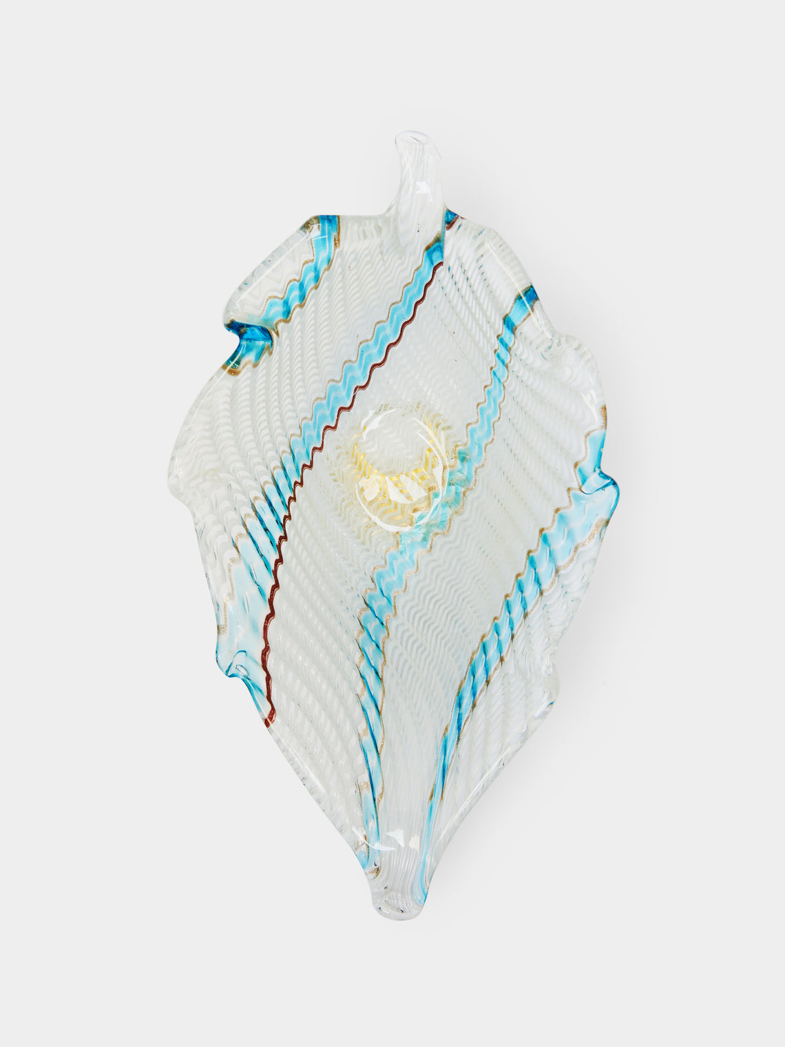 Antique and Vintage - 1950s Dino Martens for Aureliano Toso Murano Glass Bowl - Blue - ABASK