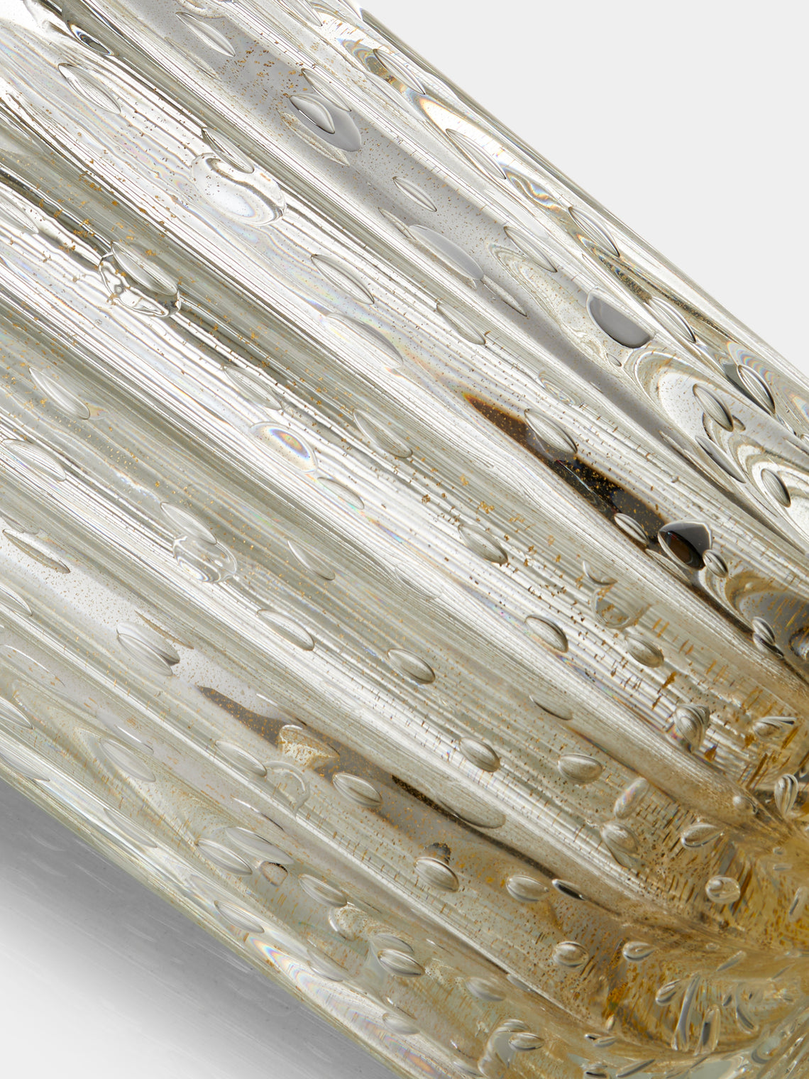 Antique and Vintage - 1970s Ercole Barovier Murano Glass Vase (14.5in/36.5cm) - Clear - ABASK