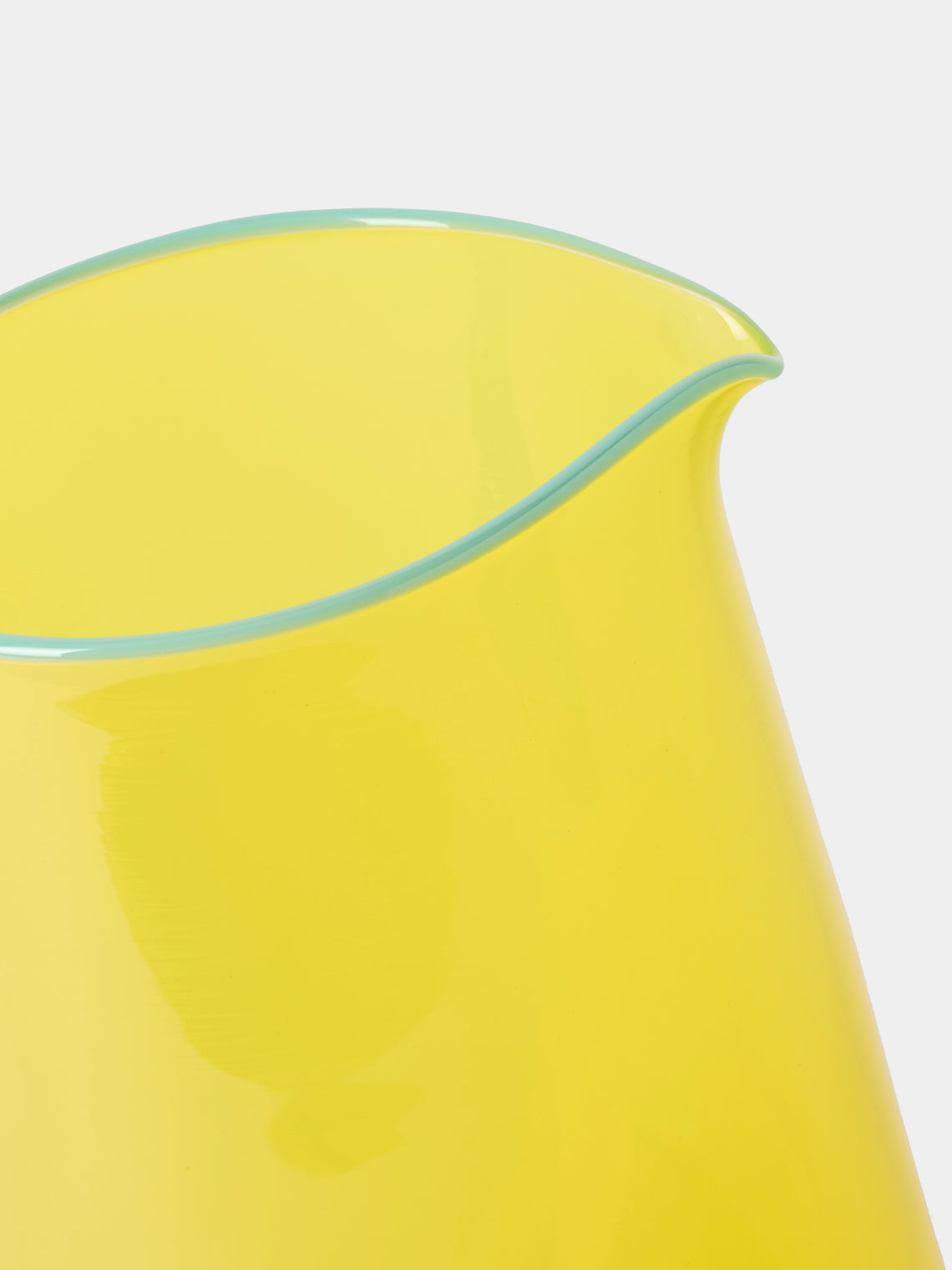 Gather - Miami Hand-Blown Glass Jug - Yellow - ABASK