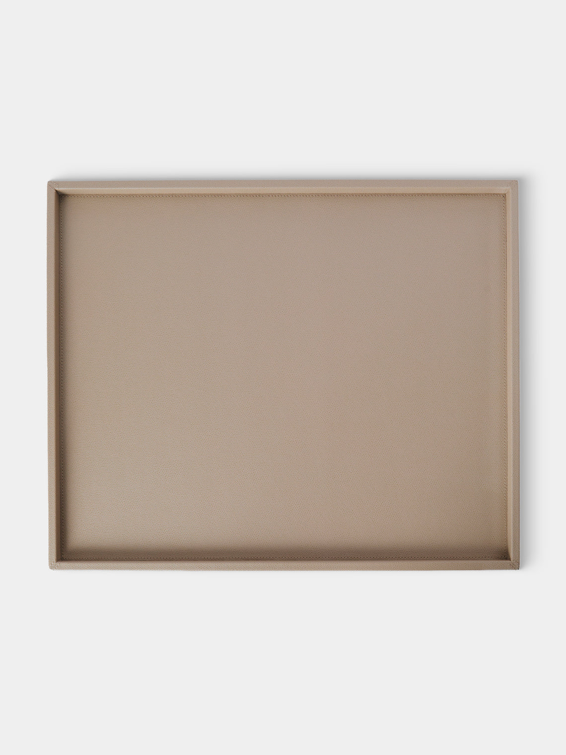 Giobagnara - Teddy Leather Bed Tray (21in/53cm) - Gray - ABASK