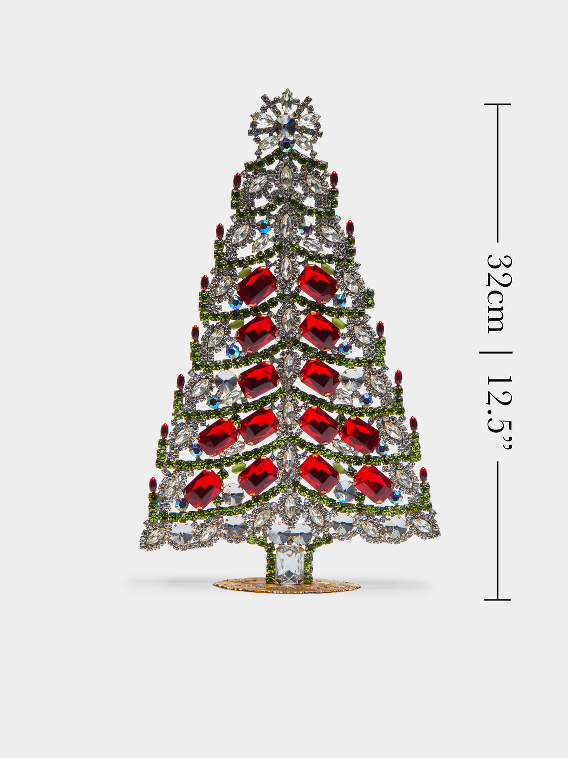 Antique and Vintage - 1930s Czech Jewelled Large Christmas Tree -  - ABASK