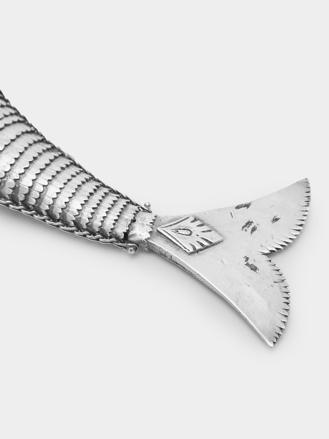 Antique and Vintage - 1900s Solid Silver Articulating Fish -  - ABASK