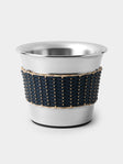 Pigment France - Menton Leather and Rattan 2/3-Bottle Champagne Bucket - Blue - ABASK - 