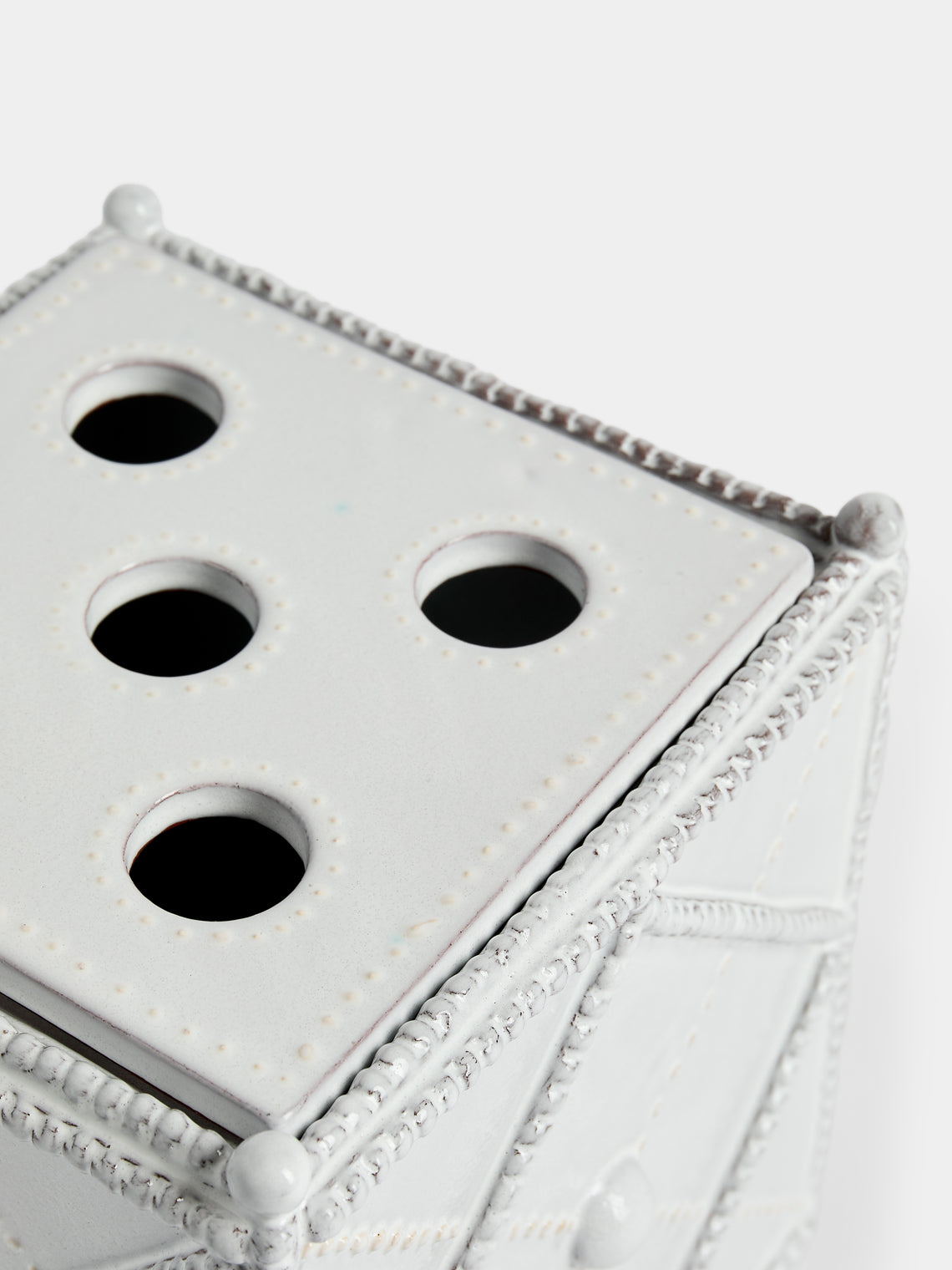 Emily Mitchell - Hand-Built Ceramic Bough Vase - White - ABASK