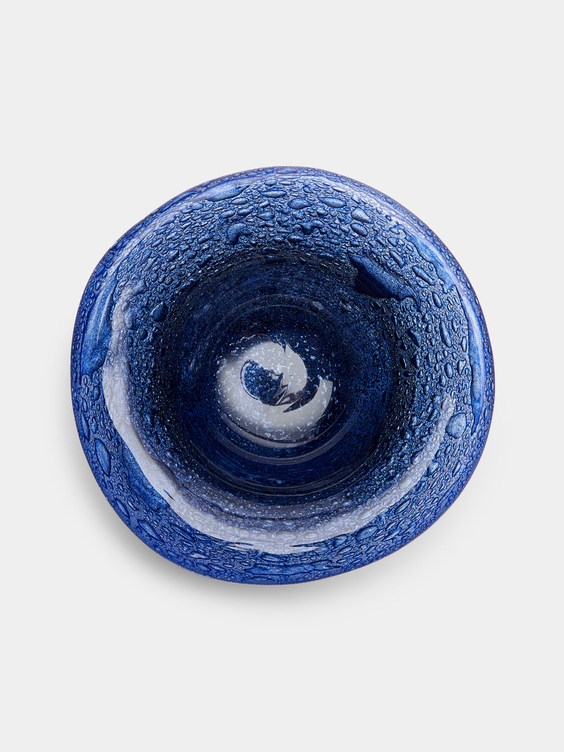 Antique and Vintage - 1960s Ercole Barovier Murano Glass Bowl - Blue - ABASK