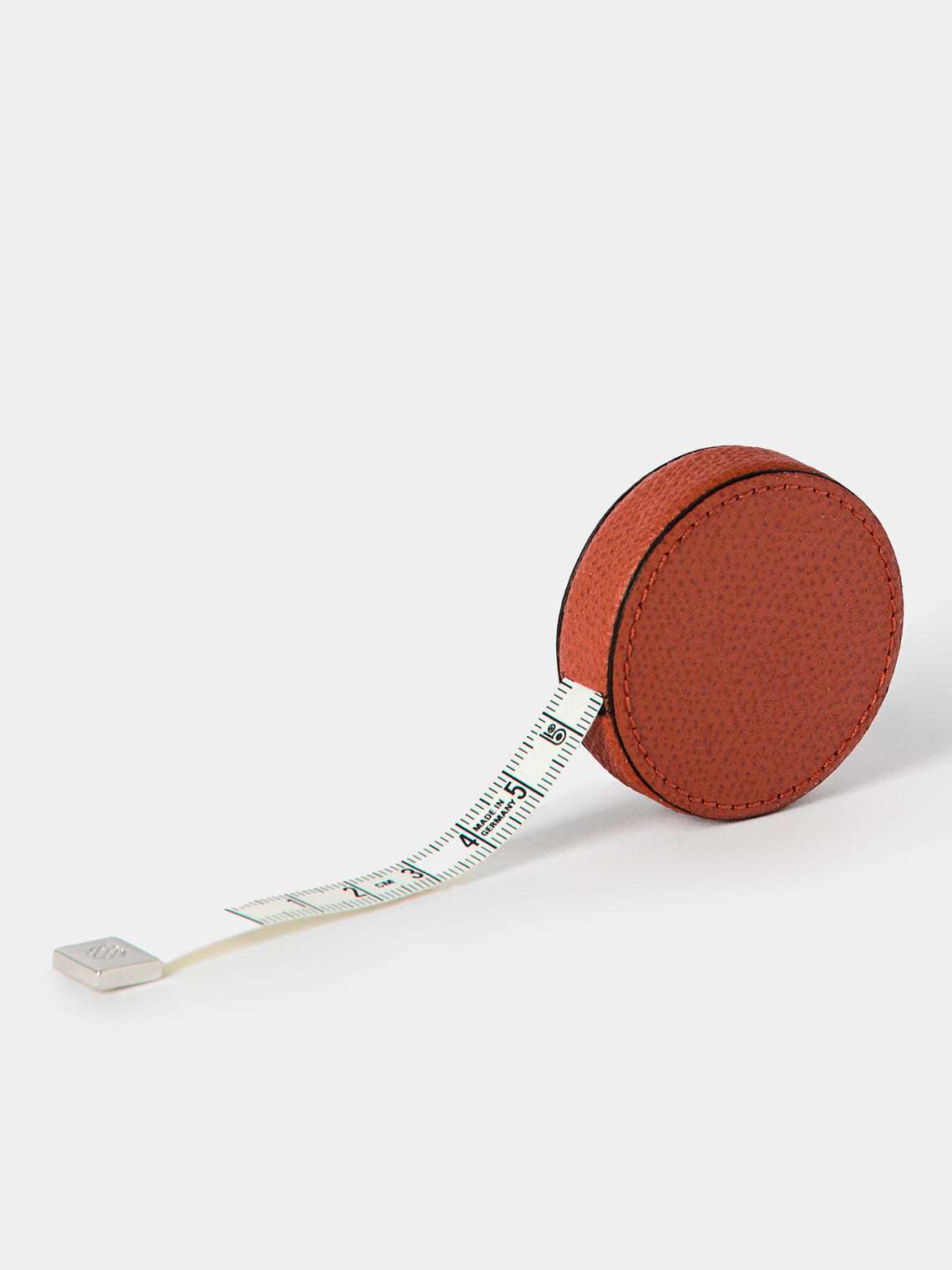 Giobagnara - Leather Pocket Roller Tape Measure - Orange - ABASK