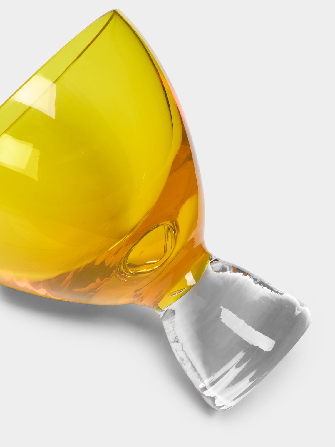 NasonMoretti - Archive Revival 1941 Hand-Blown Murano Liqueur Glasses (Set of 2) - Yellow - ABASK