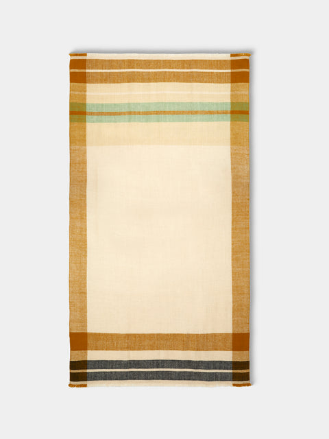 Me & K - Cashmere Striped Blanket (75in/1.9m) - Multiple - ABASK