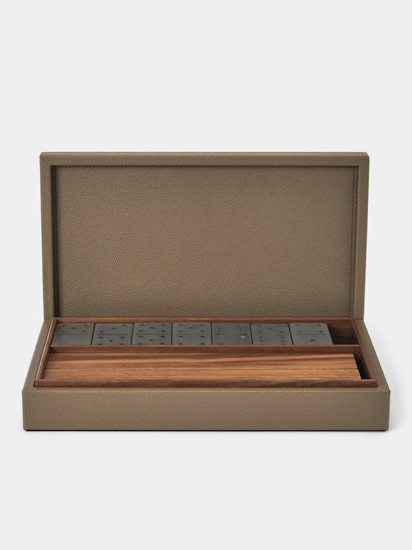 Pinetti - Leather Dominoes Set - Brown - ABASK - 